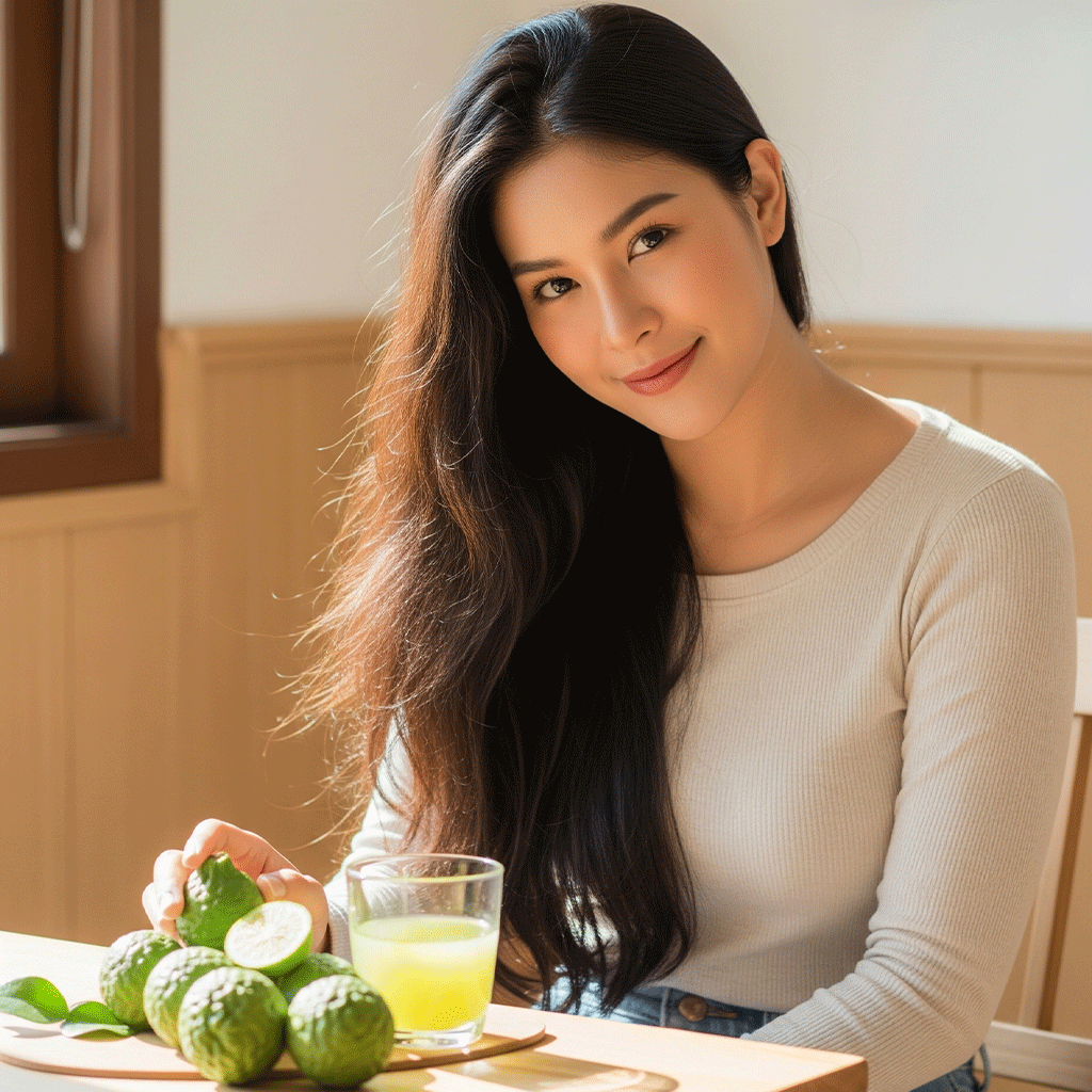 ผมสวยเป็นประกาย ไม่ต้องจ่ายแพง ด้วย ทรีทเม้นท์มะกรูด สูตรธรรมชาติ